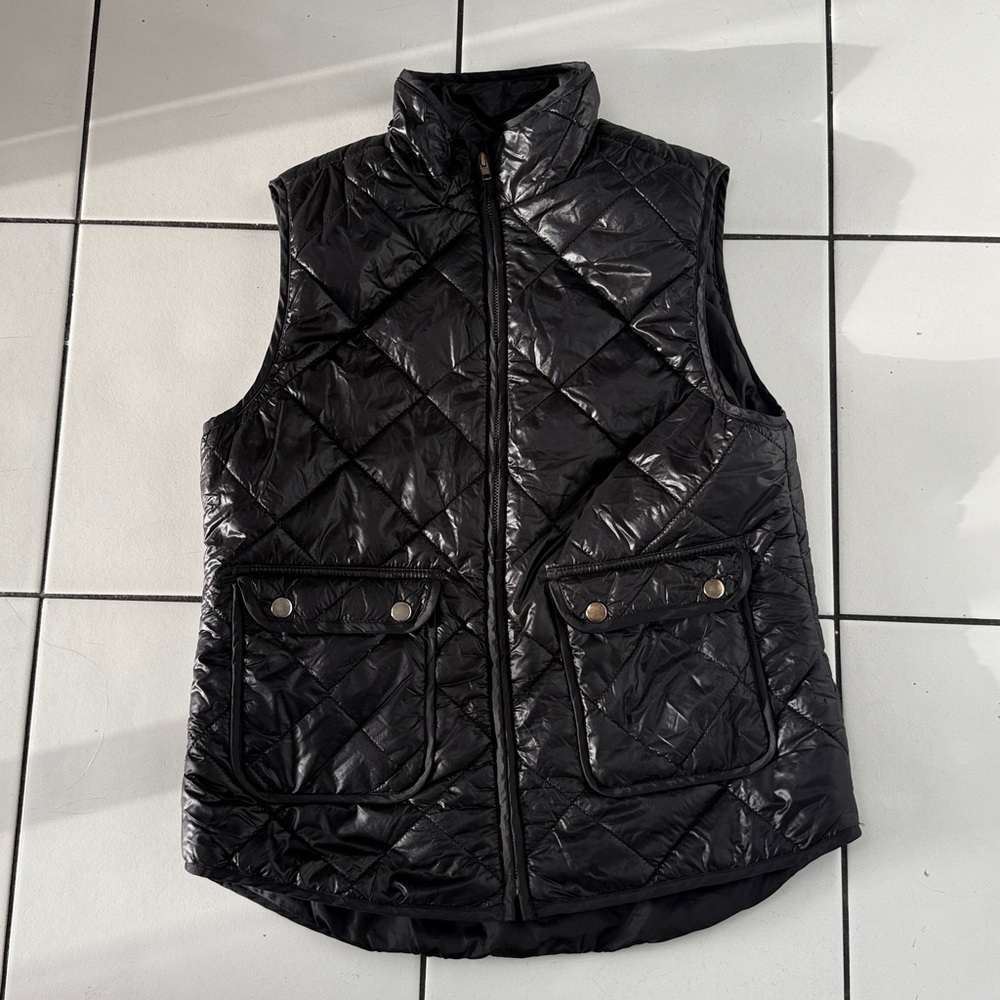 Junior  Quilted Black Vest M